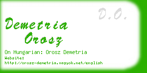 demetria orosz business card